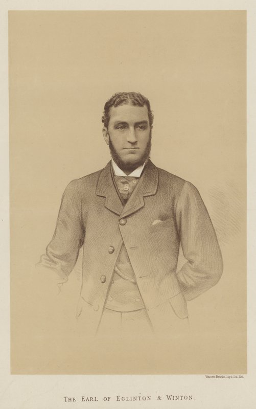 O Conde de Eglinton e Winton (litho) de English School