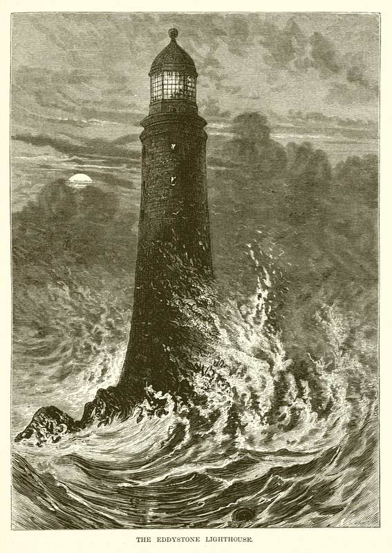 O farol de Eddystone de English School