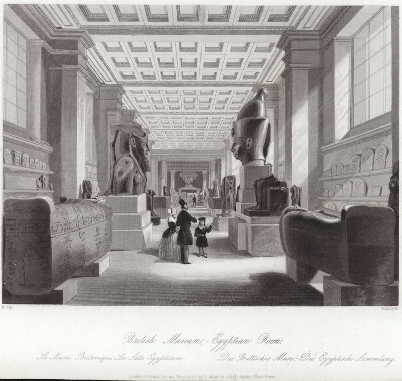 A Sala Egípcia do Museu Britânico de English School