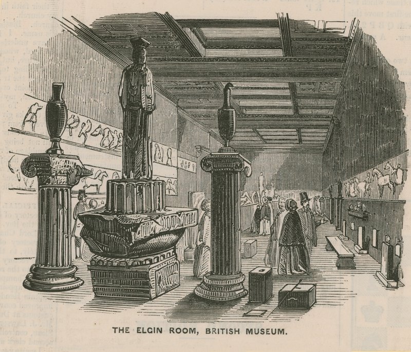 O quarto de Elgin no Museu Britânico de English School