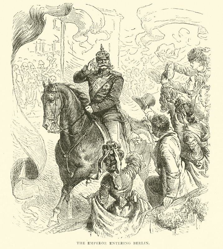 O Imperador que entra em Berlim, em março de 1871 de English School