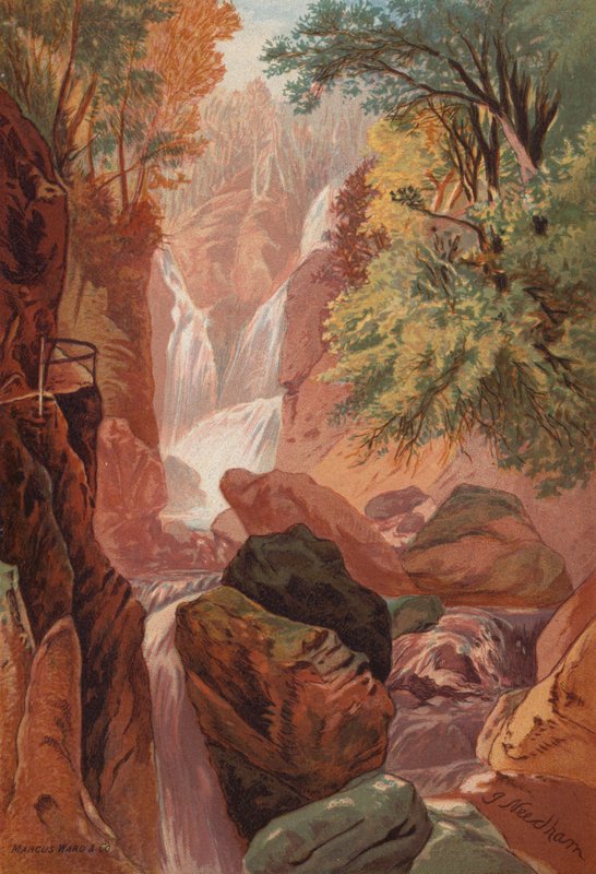 Os lagos ingleses, Stock Gill Force (lito colorido) de English School