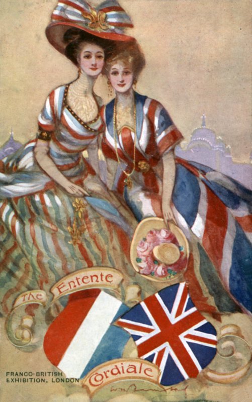 The Entente Cordiale, Exposição Franco-Britânica, Londres de English School