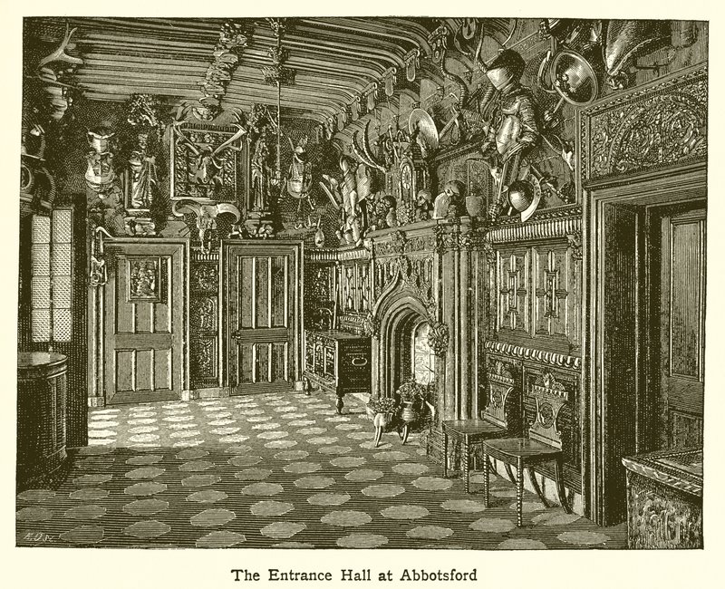 O, entrada, corredor, em, Abbotsford de English School