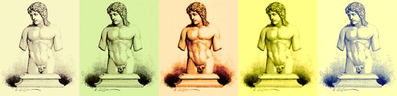 O Eros do Vaticano, estátua no Vaticano, ilustração da História de Roma por Victor Duruy, publicado em 1884 (imagem digital melhorada) de English School