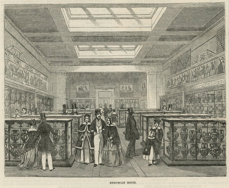 O quarto etrusco no Museu Britânico de English School