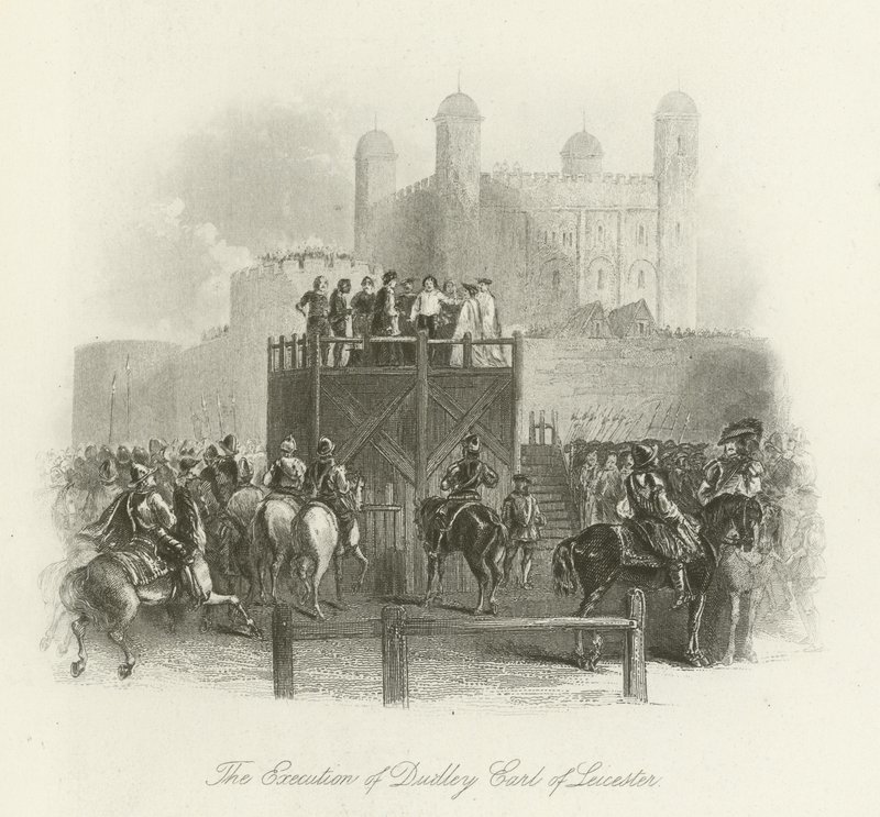 A execução de Dudley, conde de Leicester de English School