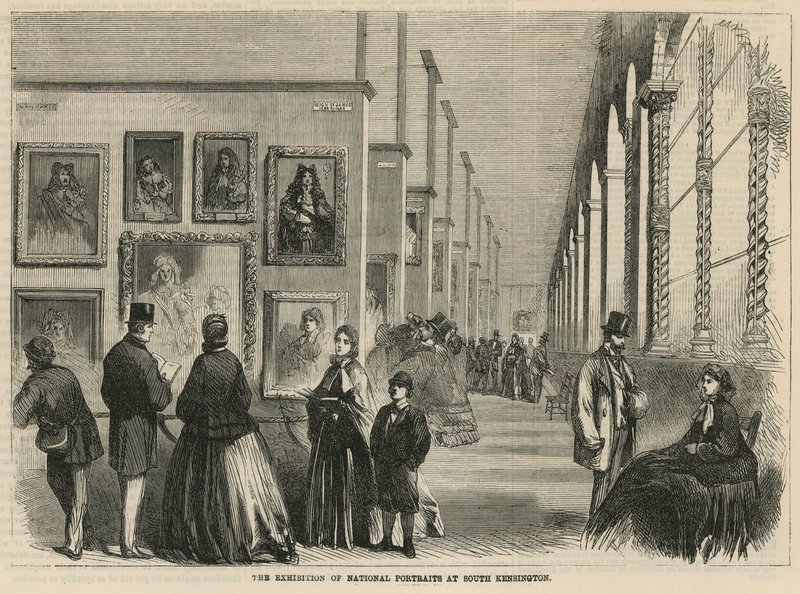 A exposição de retratos nacionais em South Kensington de English School