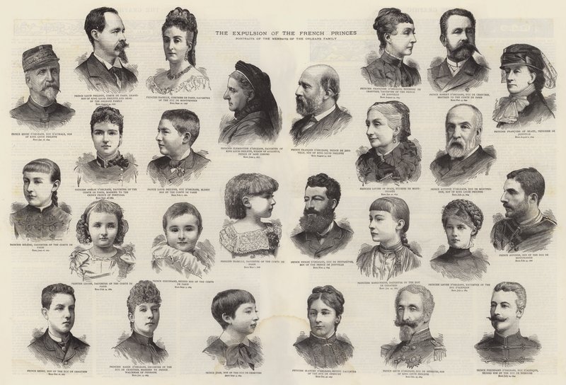 A Expulsão dos Príncipes Franceses (gravura) de English School