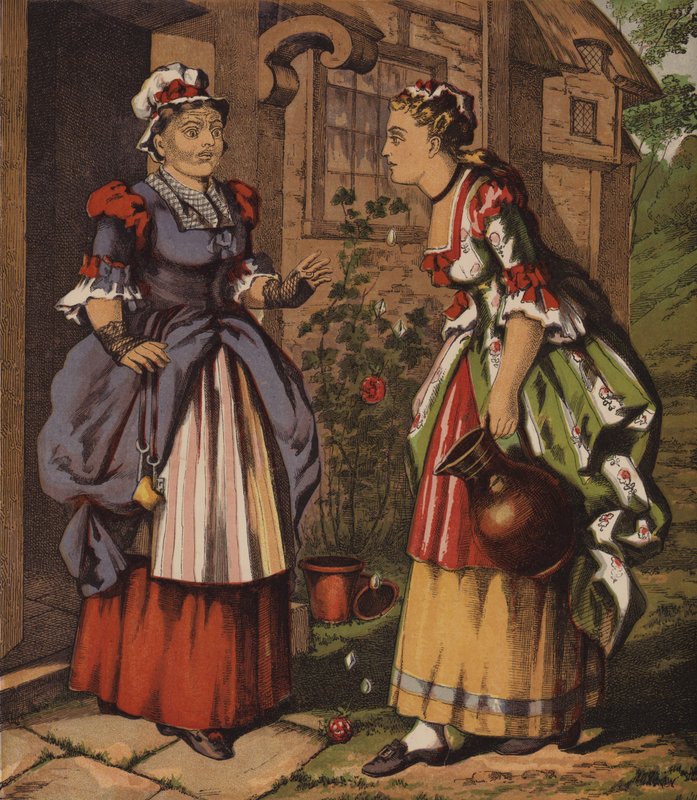 A Fada Na Fonte, Ou As Duas Garotas (lito colorido) de English School