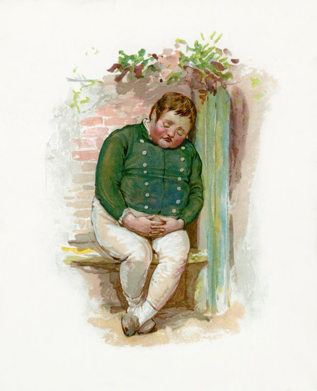 O menino gordo, papéis de Pickwick de English School