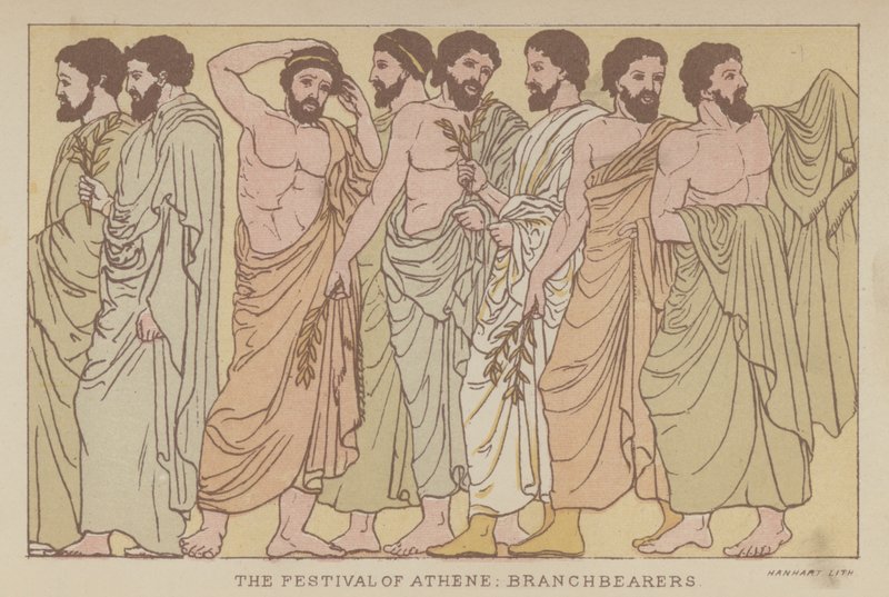 O Festival de Athene, Branchbearers (lito colorido) de English School