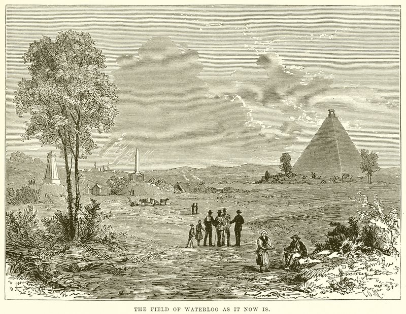 O campo de Waterloo como é agora de English School