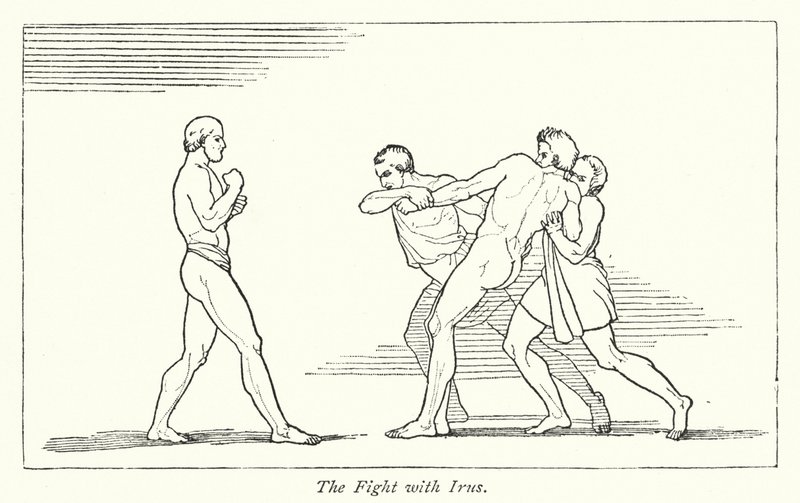 A Luta com Irus (litho) de English School