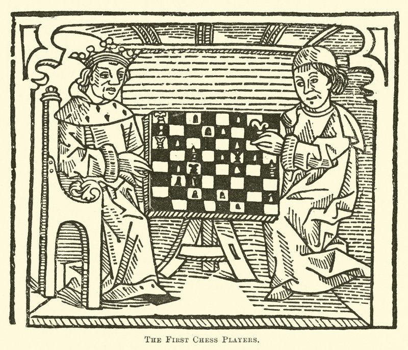 Os primeiros jogadores de xadrez de English School