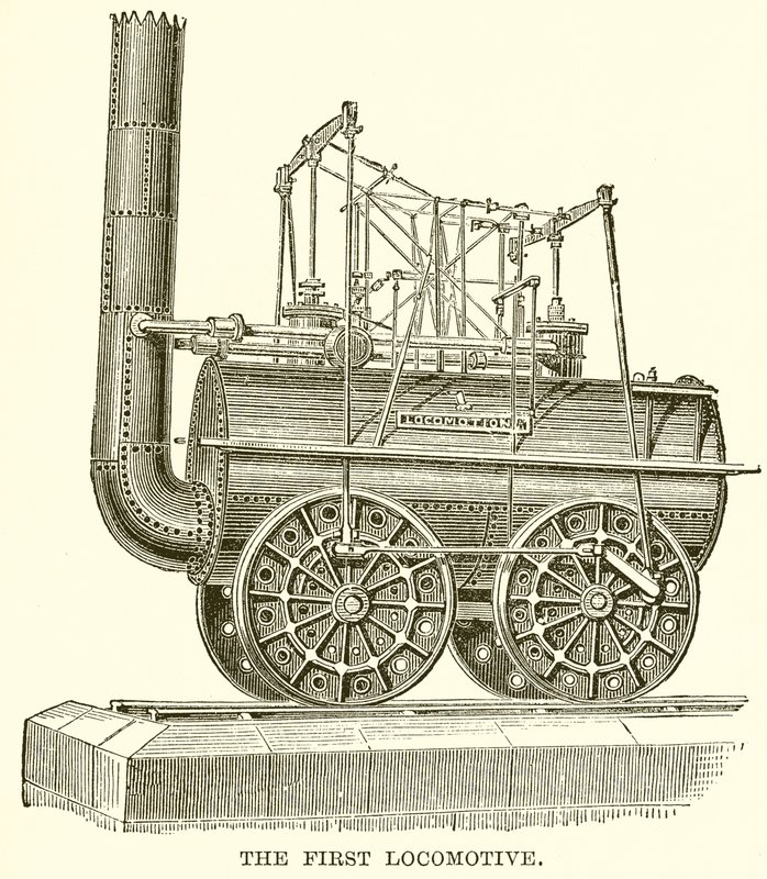A primeira locomotiva de English School