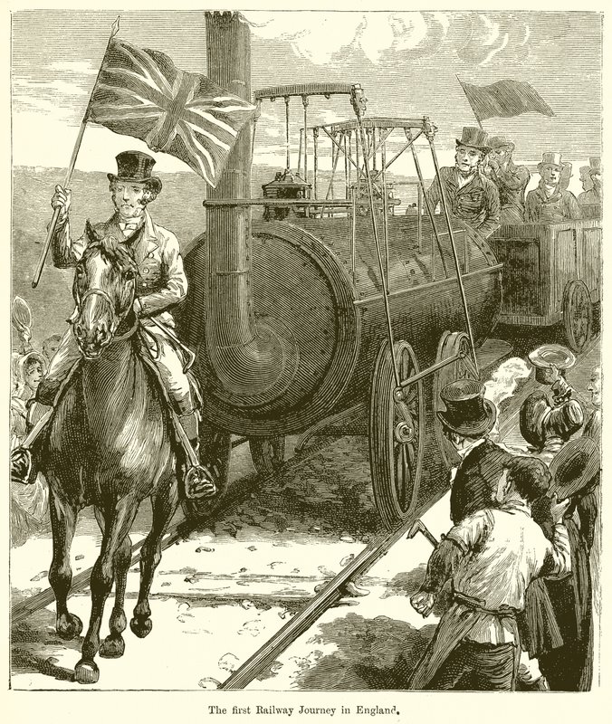 A primeira viagem de trem na Inglaterra de English School