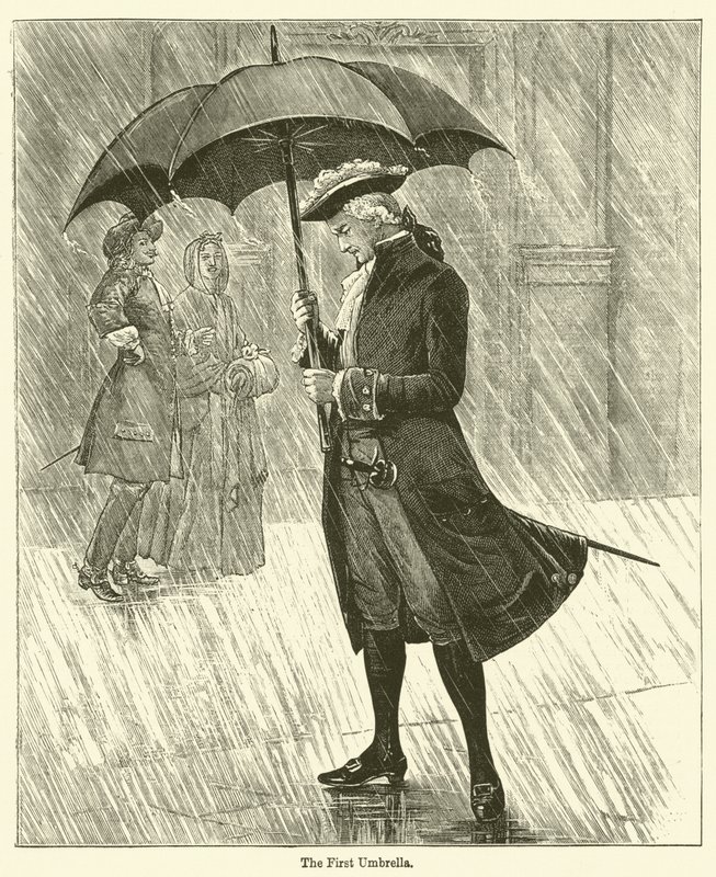 O Primeiro Guarda-chuva (gravura) de English School