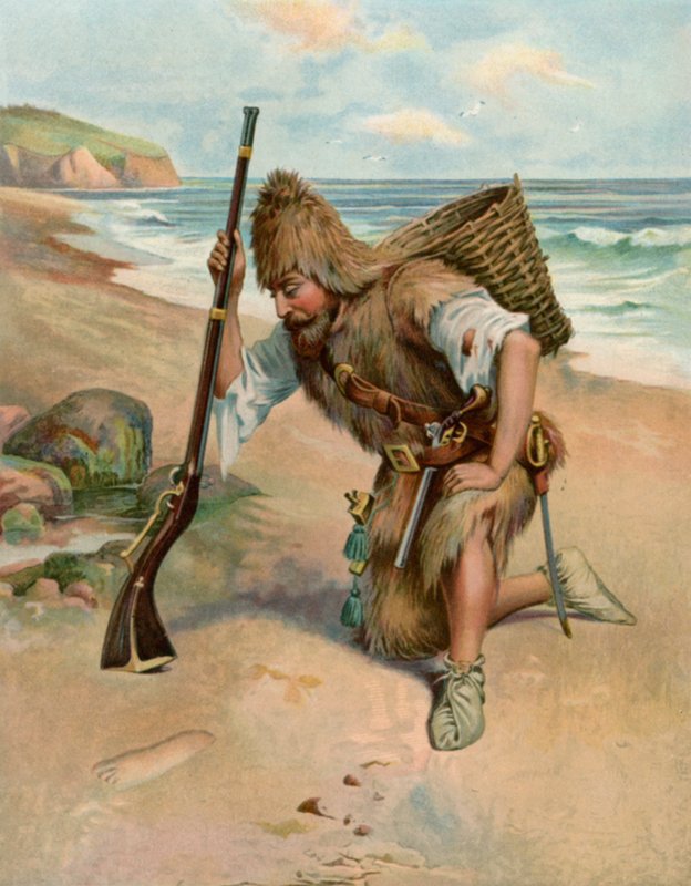 A pegada na areia de English School