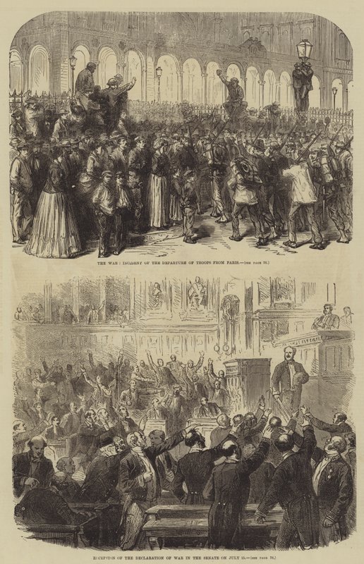 A Guerra Franco-Prussiana (gravura) de English School