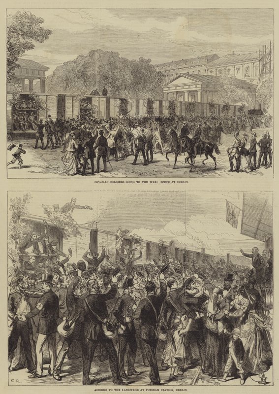 A Guerra Franco-Prussiana (gravura) de English School