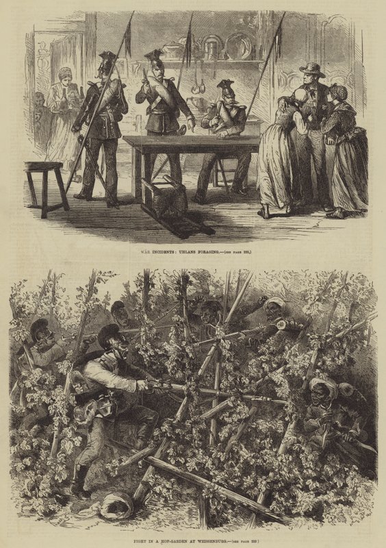 A Guerra Franco-Prussiana (gravura) de English School