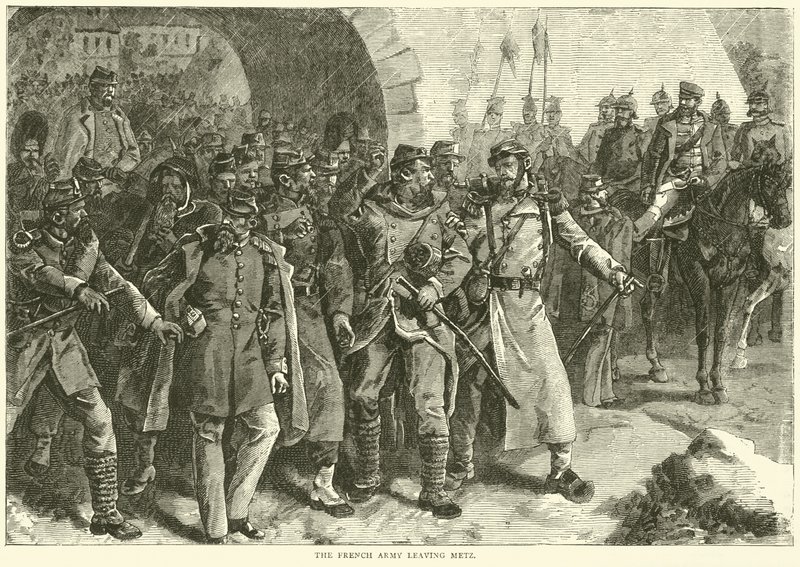 O exército francês saindo de Metz, outubro de 1870 de English School