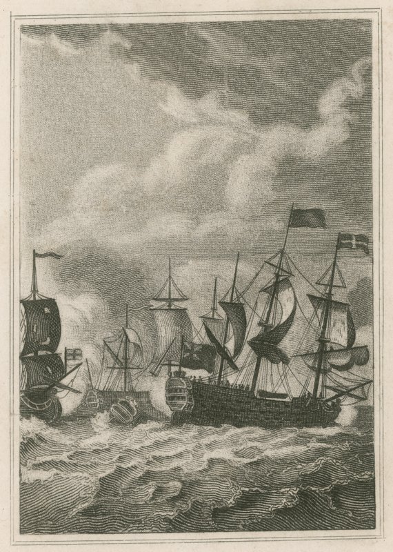 Os franceses derrotados por Lord Howe no Glorioso Primeiro de Junho de English School