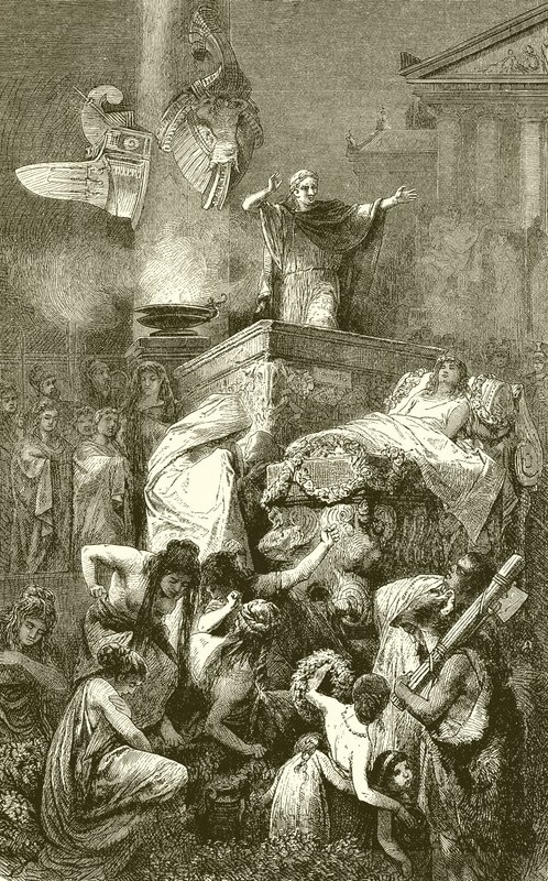A oração fúnebre sobre um herói romano de English School