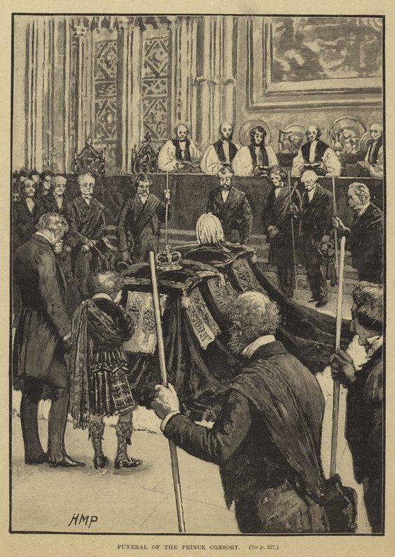 O funeral de Albert, o príncipe consorte de English School