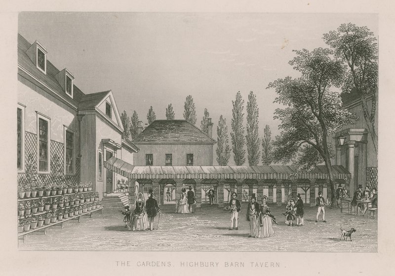 Os jardins da Highbury Barn Tavern de English School