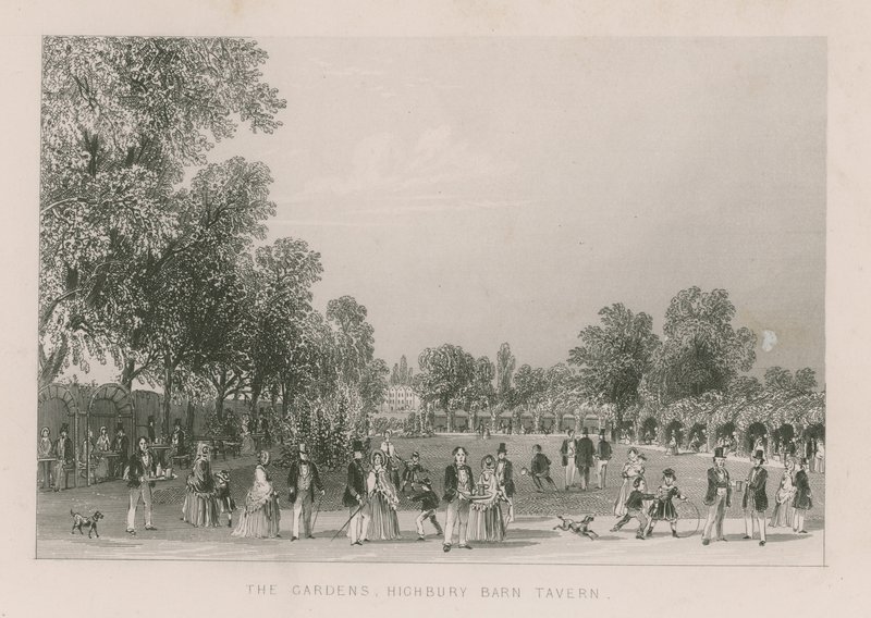 Os jardins da Highbury Barn Tavern de English School