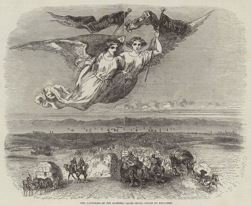 The Gathering of the Nations, Allegorical Design by Johannot (gravação) de English School