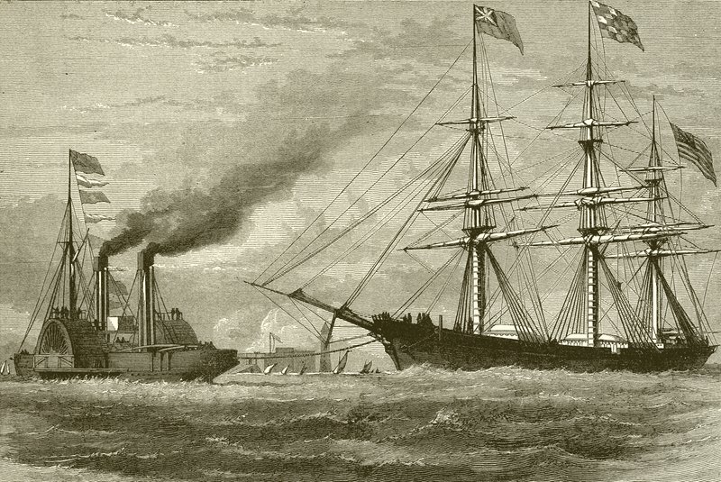 O George Griswold entrando no Mersey de English School