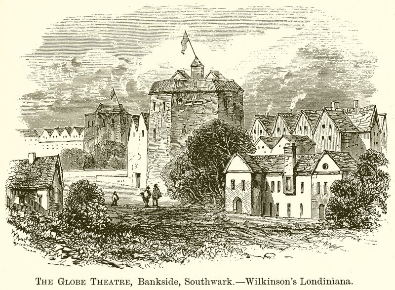 O teatro do globo, Bankside, Southwark. - Wilkinsons Londiniana de English School