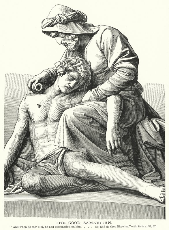 O Bom Samaritano (gravura) de English School
