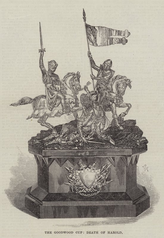 The Goodwood Cup, Death of Harold (gravura) de English School