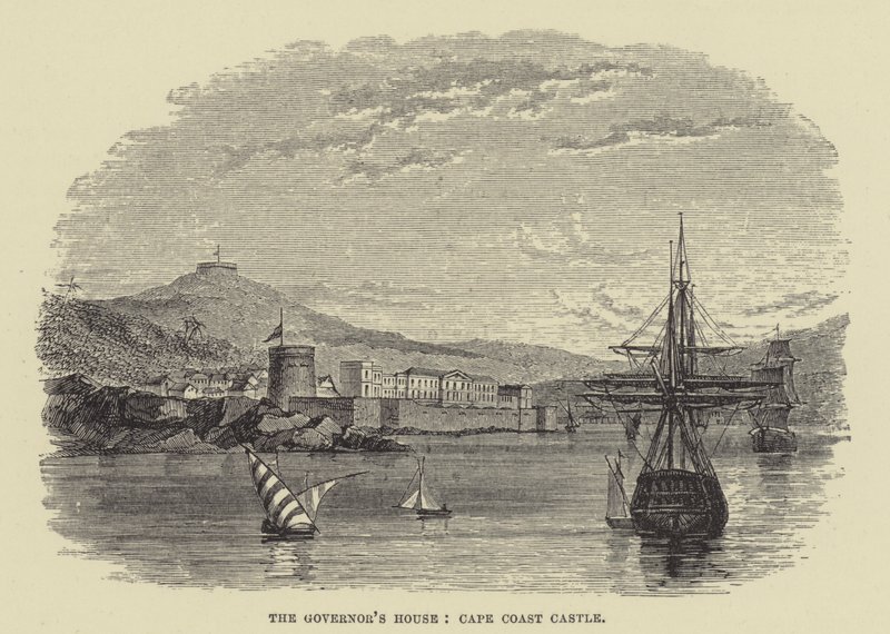 A Casa do Governador, Castelo de Cape Coast (gravura) de English School