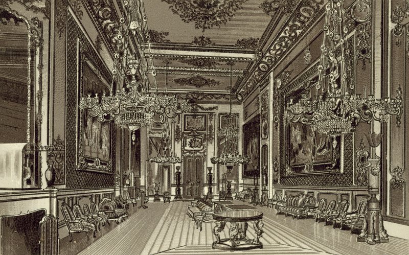 A Grande Sala de Recepção, Castelo de Windsor de English School