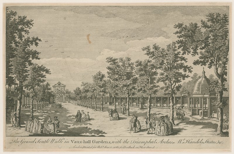 O Grand South Walk em Vauxhall Gardens de English School