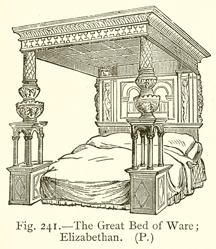 A Grande Cama de Ware; Elisabetano de English School