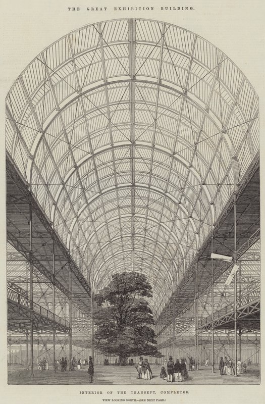 O Edifício da Grande Exposição (gravura) de English School