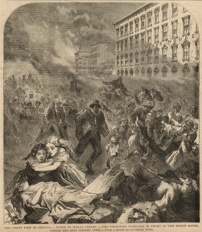 O grande incêndio de Chicago de English School
