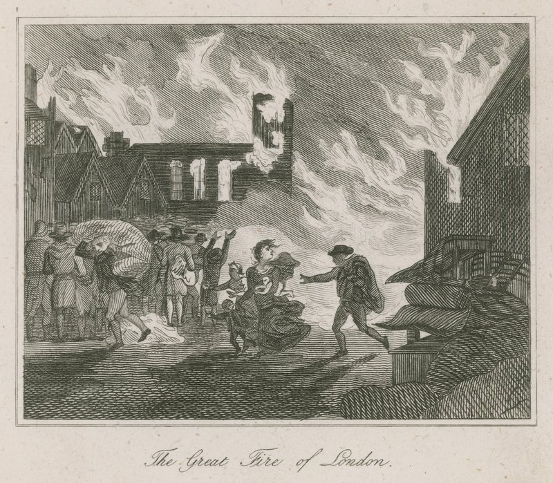O grande incêndio de Londres de English School