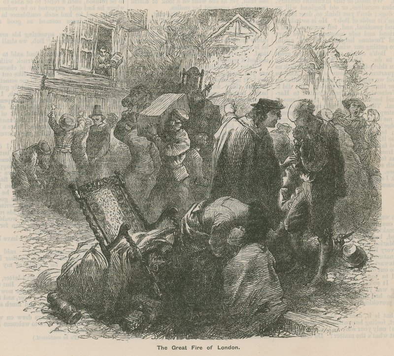 O grande incêndio de Londres de English School