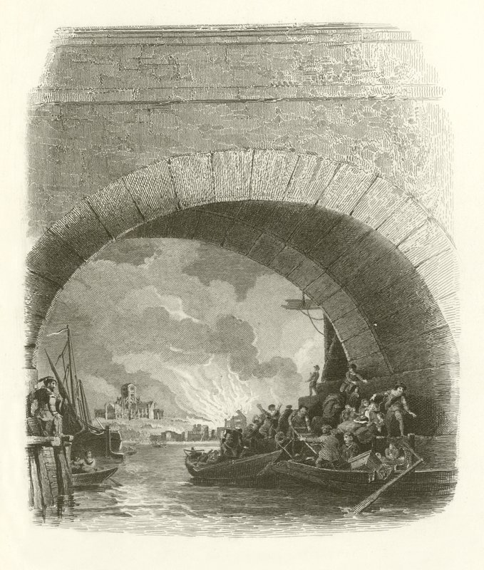 O grande incêndio de Londres de English School