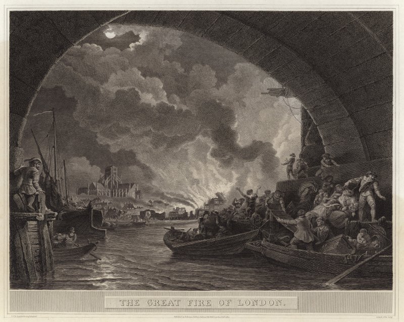 O grande incêndio de Londres de English School
