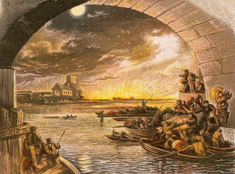 O grande incêndio de Londres de English School