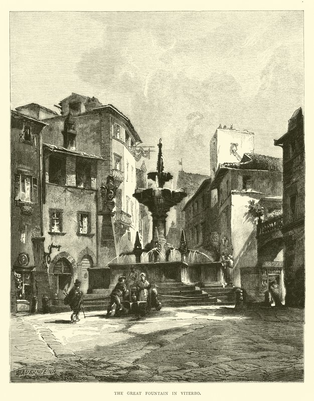 A grande fonte em Viterbo de English School