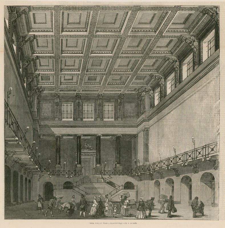 O, grande, corredor, Euston, quadrado, estação, londres de English School